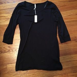 Black maternity top.